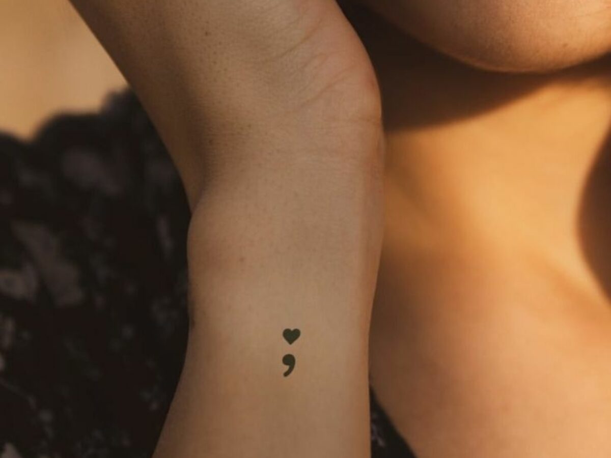 Heart with Semicolon Tattoo: A Symbol of Hope