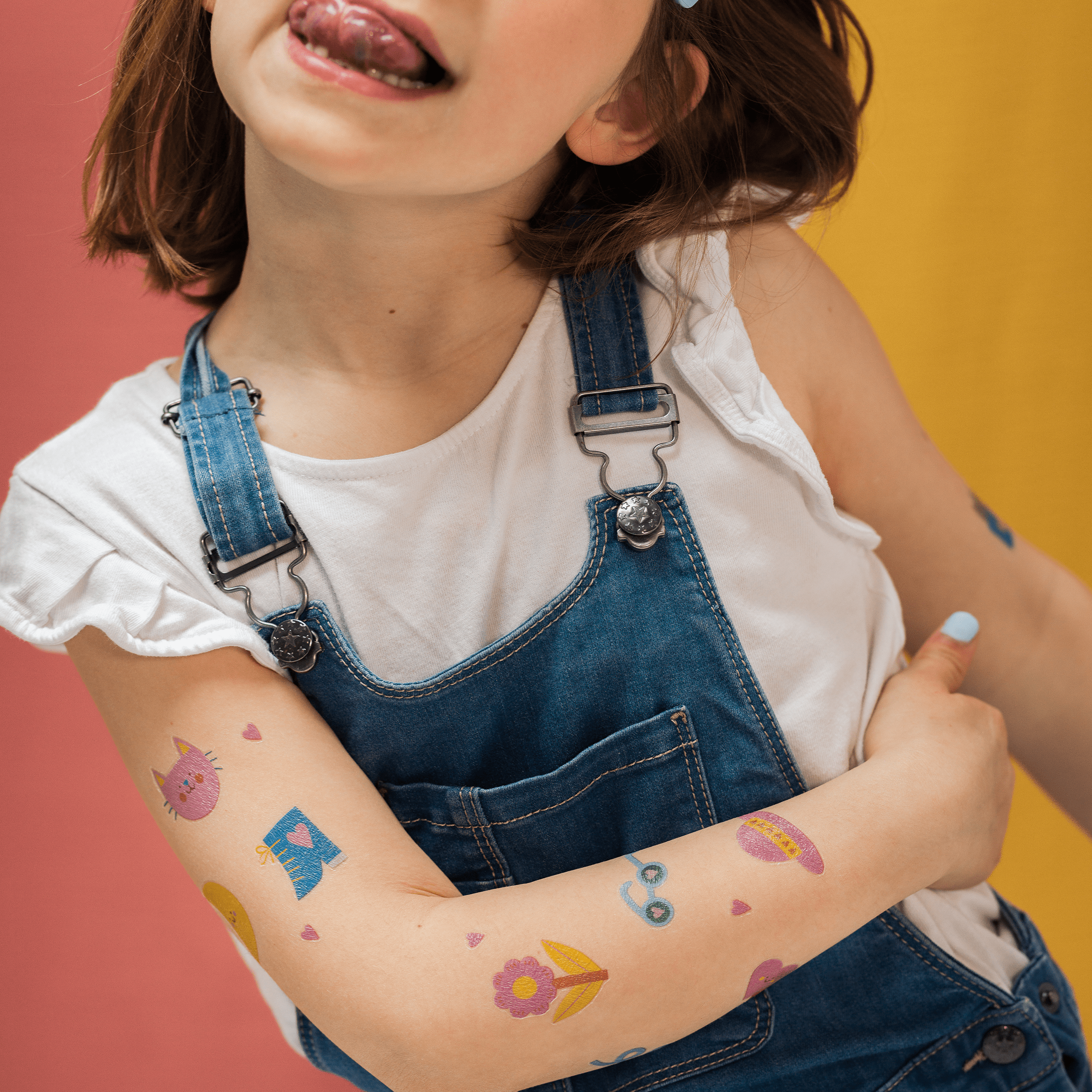 tatouages éphémères colorés pour enfants Happy things — Bernard